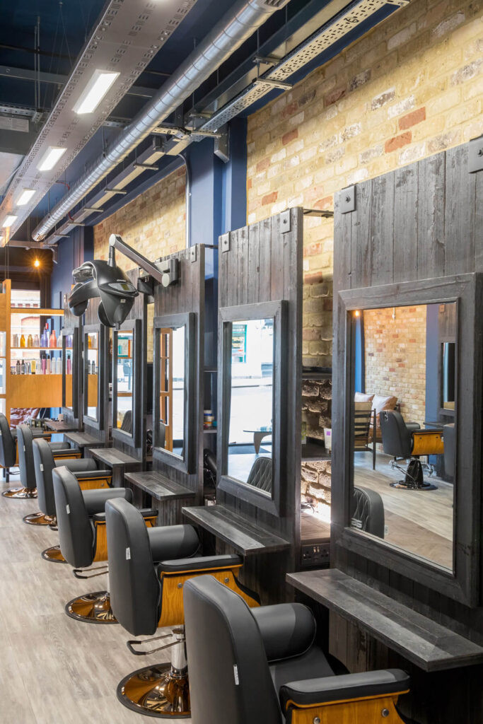 Stylist Stations Inside Bristol City Center Hairdressers